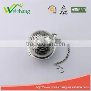 WCYY0006 High Quality Hot Sale 304 Material Circular Long Chain Tea Ball Tea Infuser Tea Strainer thumbnail-2