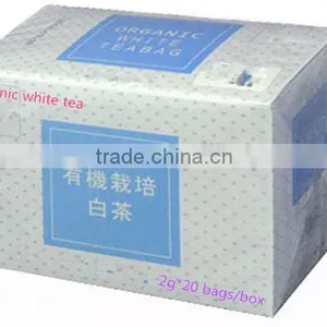 Organic Whitea Tea 2g*20 Bags/box White Tea With Organic Certificate Organic White Tea Bag Healthy Chinese White Tea / Made in thumbnail-2