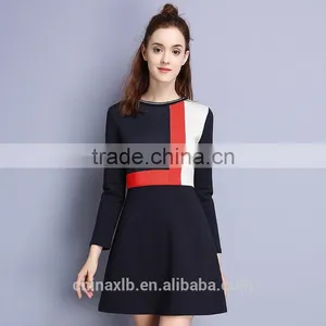 Women's New Style Slim Long Wool Dresses Wholesale thumbnail-1
