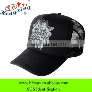 2013 Summer 5 Panel Cotton and Mesh Printing Snap Back Trucker Cap thumbnail-1