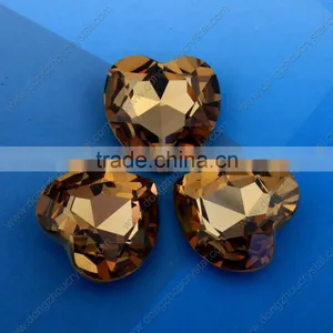 Black Diamond Heart Crystal Acrylic Rhinestones, Garment Accessories thumbnail-4