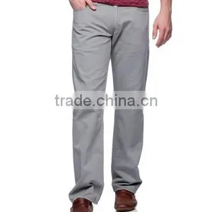 Men's Grey Twill Soft Washed Slim-straight Jeans thumbnail-1