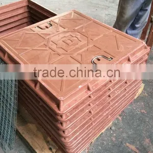 Square Fiber Manhole Cover With Frame thumbnail-2