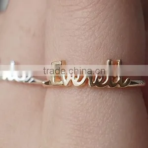 Custom Name Ring - Personalized Name Ring - Your Name on Ring - Custom Children Name - Family Name - Meaningful Gifts thumbnail-3