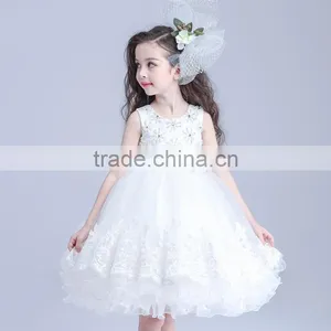 Kids Fashion Show Dresses White Prom Dresses Modern Girls Dress thumbnail-1