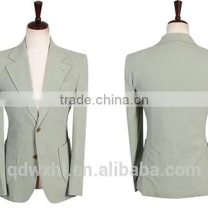 Made to Measure One Button Light Green Blazers Business Man Suit thumbnail-6