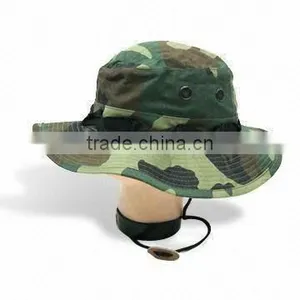 Cheap Light Cotton Twill Embroidery Camouflage Bucket Hat thumbnail-1