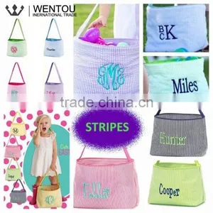 Monogrammed Easter Basket Bucket Wholesale thumbnail-5
