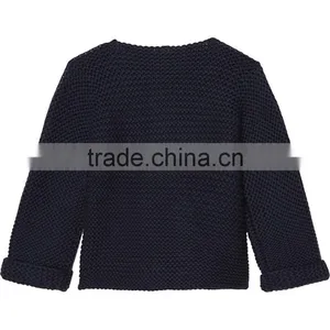 Hot Sale 2017 Custom New Style Kids Sweater Pink Children Knitted Cotton Cardigan Cashmere Sweater for Baby thumbnail-5
