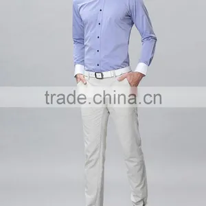 Long Sleeve Double Collar Fancy Shirts for Men Wholesale Men's Shirts thumbnail-5