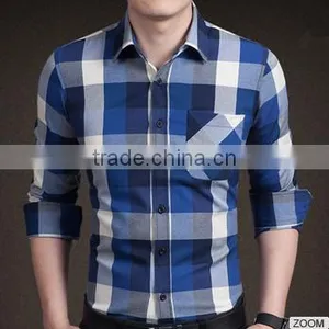 2015 Autumn New Shirt Plaid Shirt Cotton Shirt Man Shirt Men's Clothing thumbnail-1