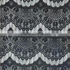 Black Lace Fabric thumbnail-1