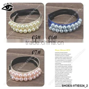 Elastic Shoe Straps With Pearls Decoration 7 Colors Shoelace for Women Shoes thumbnail-3