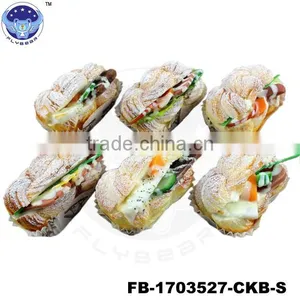 High Quality Toast Twist Bread With Fruit Designs Fake Food Promotional Gifts Simulated Models thumbnail-1