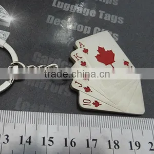 High-quality Metal Playing Cards Keychain thumbnail-1