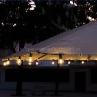 UMBRELLA LIGHT-Decorative G40 Clear Bulb Umbrella Light String 25CT thumbnail-1