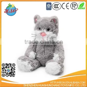 Wholesale Cuddle Fuzzy Soft Gray Tom Cat Plushie Animal Toys for Kid thumbnail-1