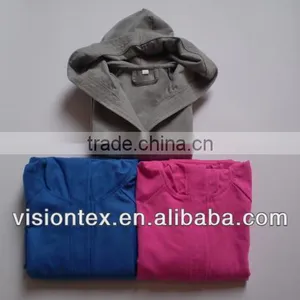 Microfiber Hooded Bathrobe thumbnail-1