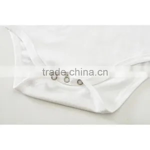 Custom White Baby Toddler Plain Romper thumbnail-3