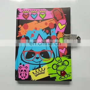 Hot Selling Promotion Custom Push Button Notebook Diary With Lock and Key thumbnail-2