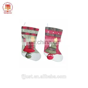 Hot Product Customized Fashion Woollen Green Christmas Stocking thumbnail-1