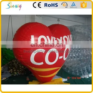 Sale Welded Large Lovely Inflatable Red Heart Shape Model thumbnail-2