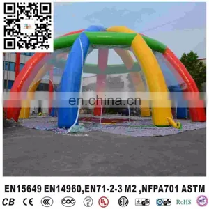Rainbow Color Inflatable Air Dome Tent for Sale Spider Marquee Party Tent thumbnail-1