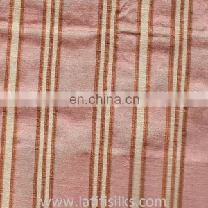 SILK FABRIC RED AND YELLOW AND BROWN thumbnail-1