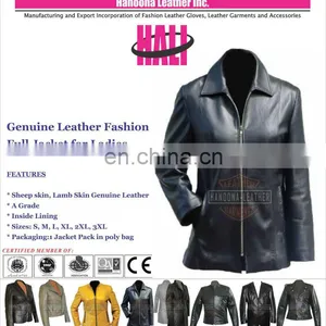 Lambskin Leather Women's Long Jacket | Women's Black Fashion Down Jacket | Women Winter Down Jacket thumbnail-1