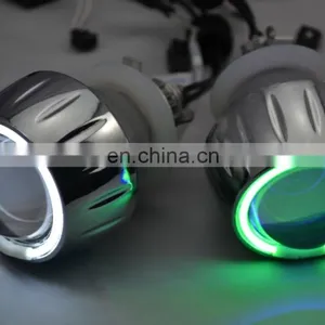 2.0" HID Bi-xenon Projector Lens HID Headlamp Double Angel Eyes Projector Headlight thumbnail-2