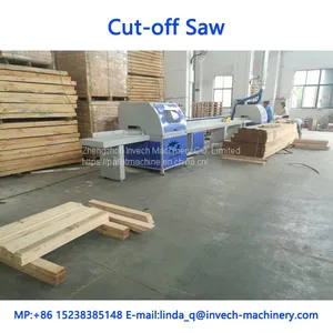 Simens PLC Touch Screen Timber Wood Cutting Saw Machine thumbnail-1