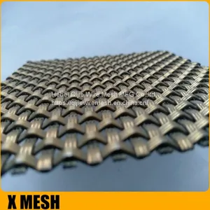 Flat-Wire Decorative Mesh Fandango Antique Brass Plated 24