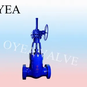 ANSI Cast Steel Forged Steel Flange Weld High Temperature High Pressure Power Station Gear Gate Valve thumbnail-1