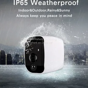 REHENT Full HD IP65 Certified Two Way Audio Arlo Wireless Battery Powered WiFi Camera 1080P thumbnail-1
