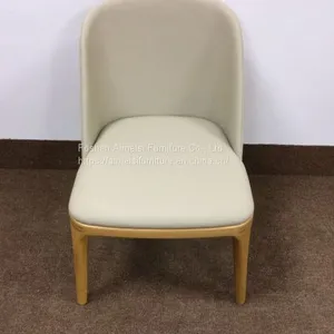 Modern Ash Solid Wood Dining Chair With Velvet Fabric Cushion thumbnail-5