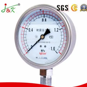 Shock Proof Manometer Pressure Gauge With Liquid Filling thumbnail-5
