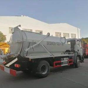 BEIBEN North Benz 8cbm To 12cbm Cubic Meter Vacuum Sewage Suction Truck Septic Tanker Truck Based on Mercedes Benz Technology thumbnail-5