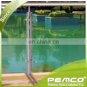 Cheap Frameless Balcony Terrace Glass Stainless Steel Balustrade thumbnail-2