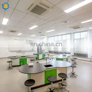School Furniture Student Work Bench Steel Structure Phenolic Resin Worktop Work Table thumbnail-4