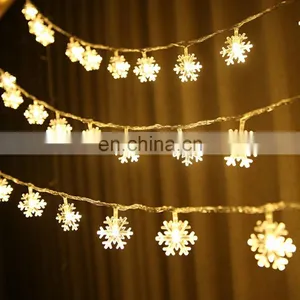 2020 Hot Sell Festival LED Lights Romantic Fairy Snow LED String Lighting For Holiday Wedding Garland Party Decoration thumbnail-5