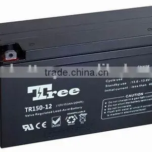 3 Years Warranty 150Ah 12V Deep Cycle AGM Battery for Leisure, Solar, Wind and Off-grid 12 Volt thumbnail-1