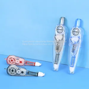 Factory OEM Office School Kids Refillable Correction Tape 5mm*6M Click Type White Out Tape thumbnail-3