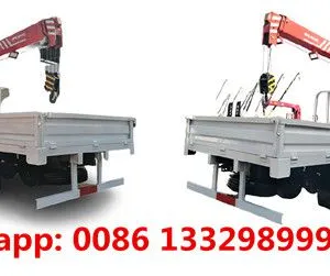 HOT SALE! ISUZU Brand Double Cabs 4*2 LHD120hp Diesel 2T Cargo Truck With Crane thumbnail-2