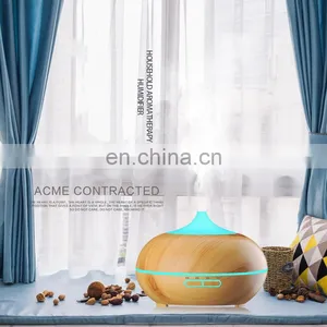 300ml USB Rechargeable Wood Grain Ultrasonic Aroma Diffuser Humidifier thumbnail-2