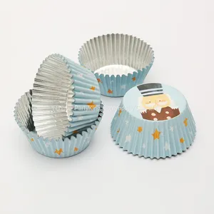 Foil Cupcake Case With Colour Printed Grease-Proof Cake Mold Holder Cake Decoration Cupcake Liners thumbnail-1