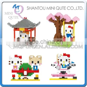 Mini Qute LNO Kawaii 4 Style LNO Hello Kitty Plastic Puzzle Cartoon Model Children Gift Educational Toy thumbnail-1