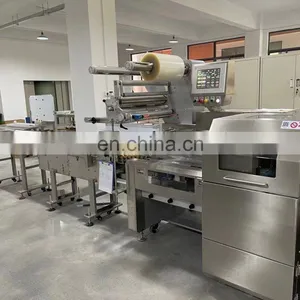 Biscuit / Bread / Cake /Frozen Food Group Pack/family Pack/Jumbo Bag Horizontal Packing Flow Wrapping Machine thumbnail-5