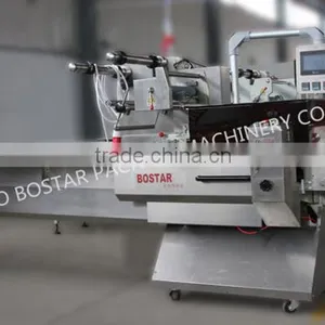 BOSD Automatic Horizontal Pillow Pack Shrinking Packing Machine With Shrinking Tunnel for Cups Daily Necessity Aquatic CE thumbnail-4