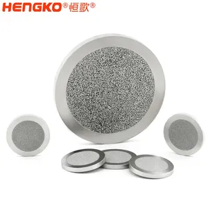 Hengko 0.1 to 90μ M Sintered Porous Metal Powder 316L Stainless Steel Filter Disc thumbnail-3
