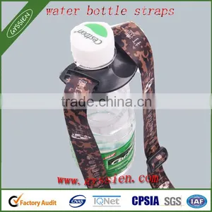 China Factory Wholesale Polyester Material Heat Transfer Printing Bottle Holder Lanyard thumbnail-1